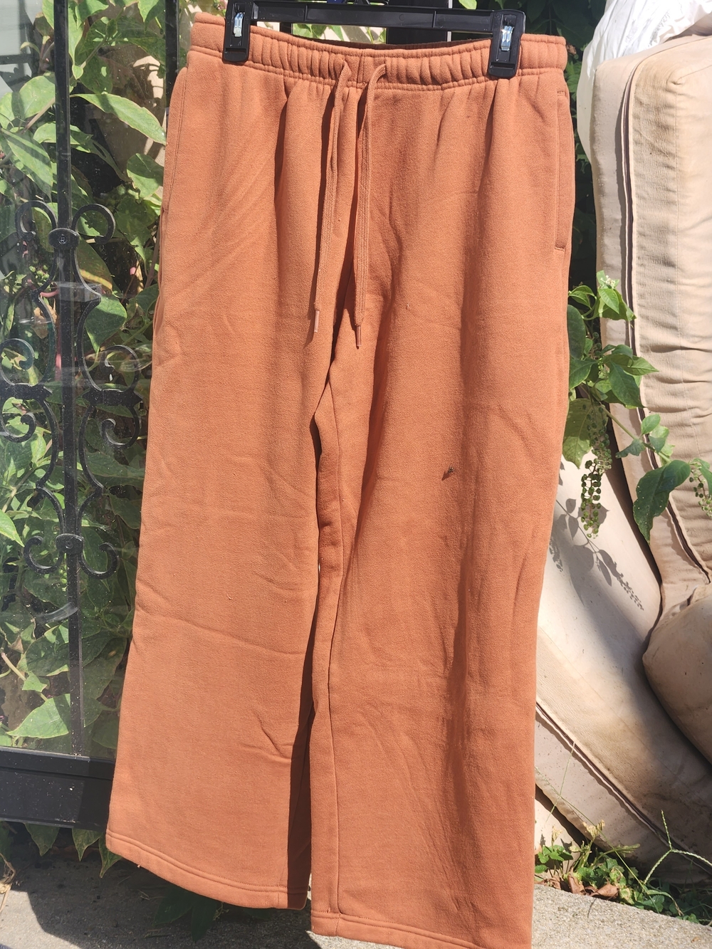 Lands' End Women's Drawstring Sweatpants in Rust